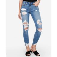 Express Mid Rise Ripped Stretch+ Performance Ankle Jean Leggings