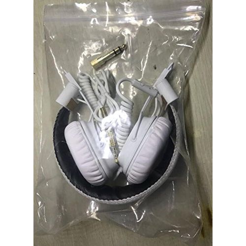  Express-car NEW 6.3 3.5mm DJ Headset Headphones with Microphone, Portable Headphones Stereo Bass Headset with Volume Control and In-line Microphone for Cellphones and PC and Laptop and Tablet