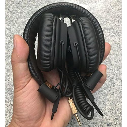  Express-car NEW 6.3 3.5mm DJ Headset Headphones with Microphone, Portable Headphones Stereo Bass Headset with Volume Control and In-line Microphone for Cellphones and PC and Laptop and Tablet