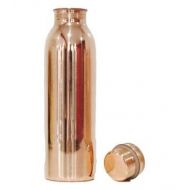 Expressions Enterprises Copper Water Bottle Thermos 1 L Water Container Slim Beaker Bottle Copper Flask