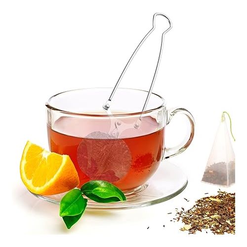  Snap Ball Tea Strainer, Exptolii 3 Pack Stainless Steel Tea Infuser Filter with Handle for Loose Leaf Tea, Spices, Seasonings