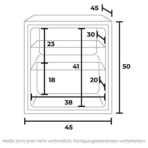  ExqUISIT Exquisit KB 05-15 A++ sw Mini-Kuehlschrank/A++ / 50.0 cm / 45 L Kuehlteil/Schwarz