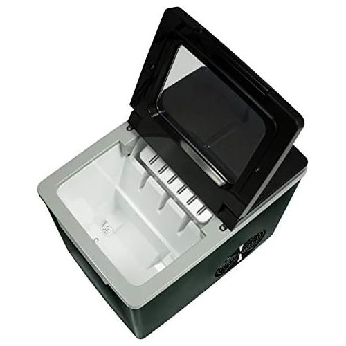  Exquisit Eiswuerfelmaschine EM 6001 sw | Ice Maker | Eiswuerfelproduktion in 7 Minuten | 1,9 Liter Wassertank | ohne Wasseranschluss | 120 W | schwarz