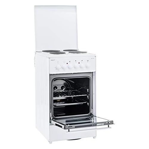  [아마존베스트]Exquisit EH 11.3-4 Electric Stove 50 cm Mass Hob 50 L Cooking Space White