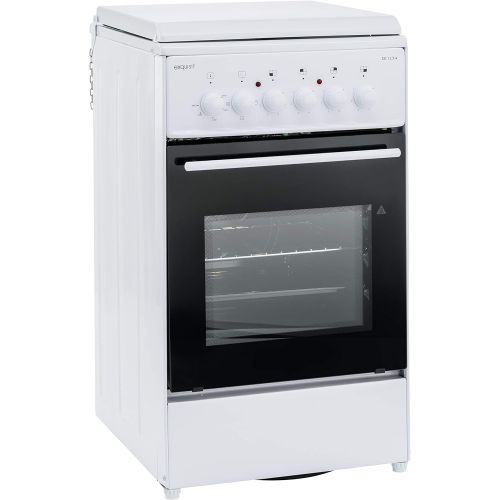  [아마존베스트]Exquisit EH 11.3-4 Electric Stove 50 cm Mass Hob 50 L Cooking Space White