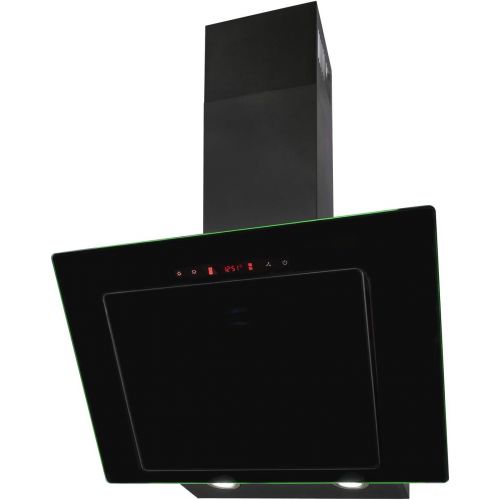  [아마존베스트]Exquisit KFD 607-2L Cooker Hood | LED Lighting in 7 Different Colours | Headless Hood | Touch Control | Black