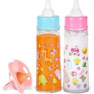 [아마존베스트]My Sweet Baby Disappearing Magic Bottles - Includes 1 Milk, 1 Juice Bottle with Pacifier for Baby Doll