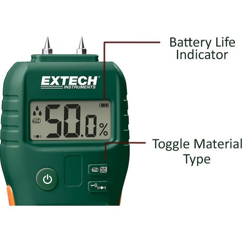  [아마존베스트]Extech MO50 Compact Pin Moisture Meter
