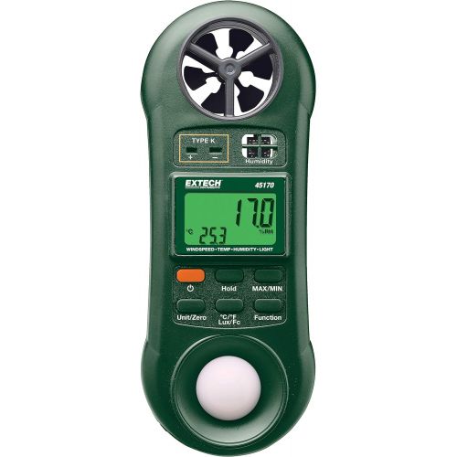  Extech 45170 Four in One Environmental Meter (Hygro-Thermo-Anemometer-Light)