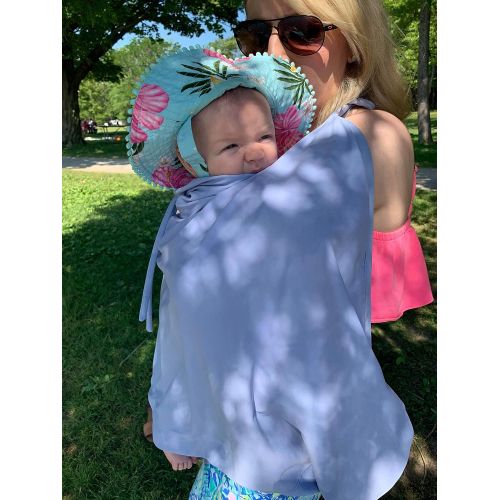  Extendher Cover4Me UPF 50 Nursing Cover. Multi-use, Chemical Free Sun Protection Baby Cover for Babywearing, Breastfeeding, Stroller Cover & Car Seat Canopy. Block 98% of UVA & UVB