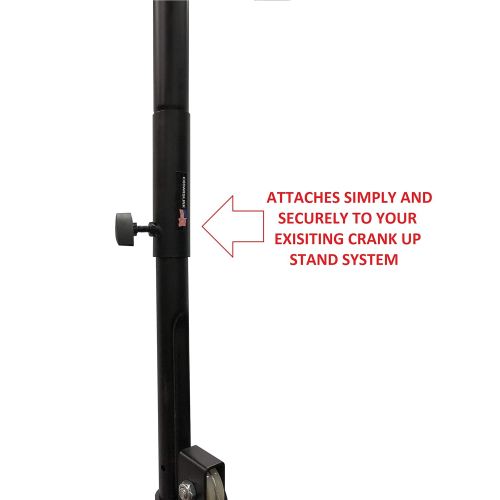  Cedarslink 33 Metal Height Extension Bar For Crank Up DJ Lighting Truss Trussing Stands. Add Nearly 3Ft. Height To Virtually Any Crank Up Stand!