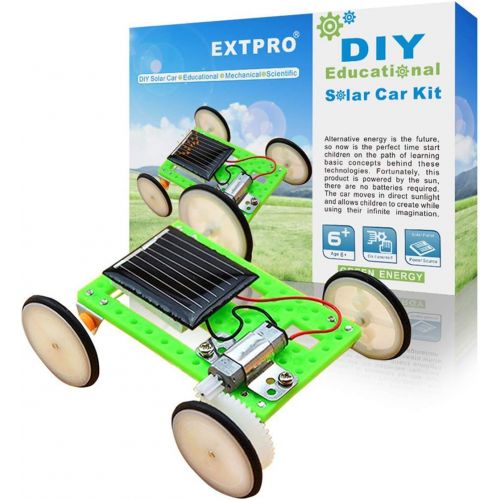  [아마존베스트]Extpro DIY Assemble Toy Set Solar Powered Car Kit Science Educational Kit for Kids Students