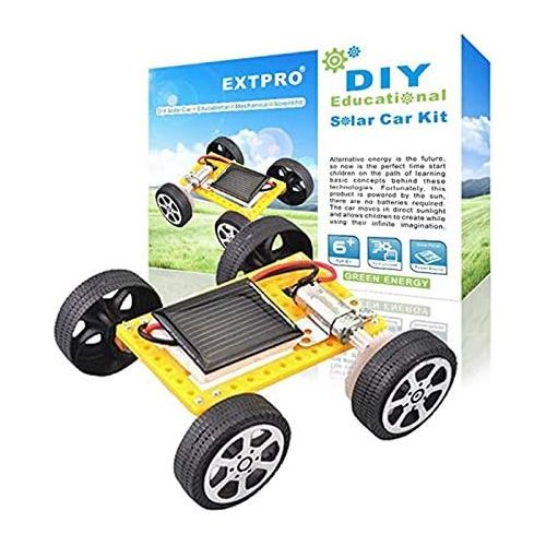  [아마존베스트]Extpro Solar Car - DIY Assemble Toy Set Solar Powered Car Kit Science Educational Kit for Kids Students