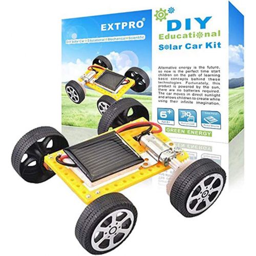  [아마존베스트]Extpro Solar Car - DIY Assemble Toy Set Solar Powered Car Kit Science Educational Kit for Kids Students