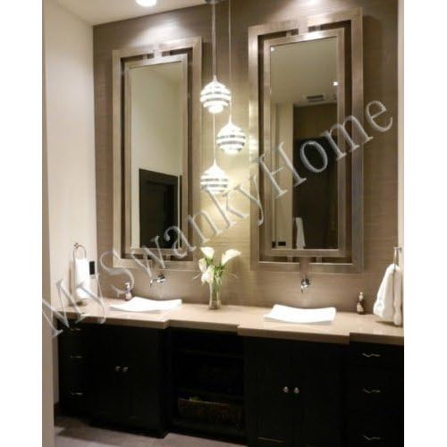  Extra Long Contemporary Silver Wall Mirror Full Length Modern