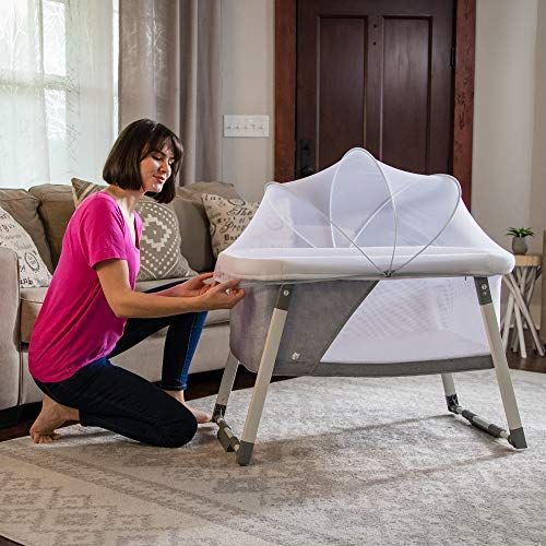  Extra Travel Bassinet for Baby - Rocking & Sturdy Cradle - Includes Carry Case, Mosquito Net,...