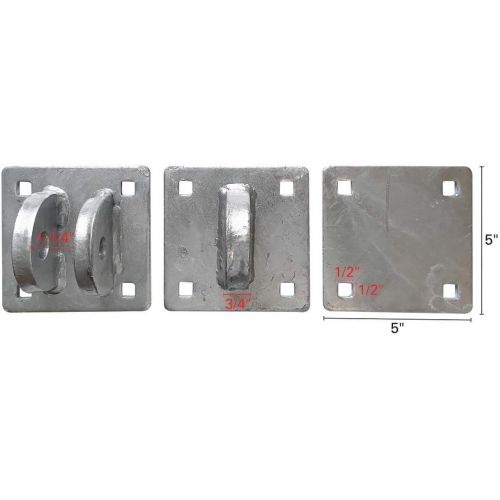  Extreme Max 3005.5588 Heavy-Duty Floating Dock Galvanized Link Connector Kit - Includes Two Complete Hinge Sets to Connect Two Floating Dock Sections