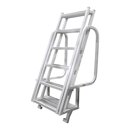  Extreme Max 3005.3919 Deluxe Flip-Up Dock Ladder with Welded Step Assembly - 6-Step