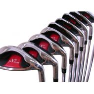 [아마존베스트]Extreme X5 Wide Sole iBRID Iron Set Senior Mens Complete 8-Piece Iron Set (4-SW) Right Handed Senior Flex A Flex Club with Premium Mens Arthritic Grip