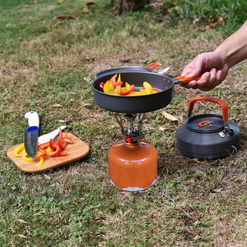  Extremus Portable Camping Stove, Backpacking Stove, Hiking Stove, Pocket Stove, Mini Camp Stove, Compact Wind Resistant Camping Stove for Backpacking, Hiking, Camping, and Tailgati