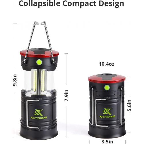  Extremus Blaze 360 Camping Lantern and Camping Lights, LED Rechargeable Lantern with Battery, 4 Light Modes, IP44 Waterproof Rating, Two Power Source Options, Ideal for Camping, Hu