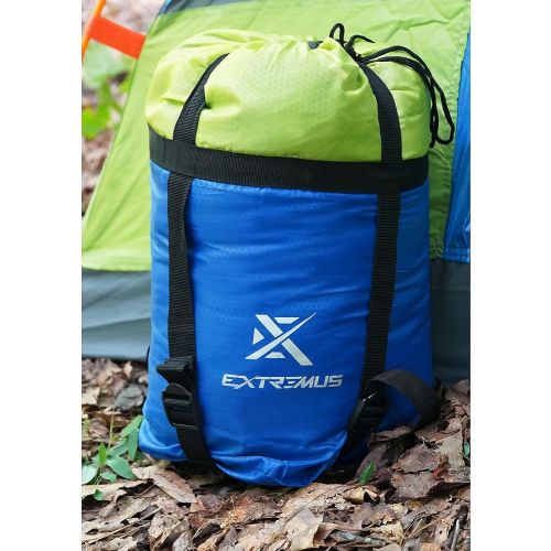  Extremus Rectangular Camping Sleeping Bag, 3-Season Comfort, Single/Double Backpacking Sleeping Bags for Adults, Lightweight, water repellency,Camping Gear, Stuff Sack With Compres