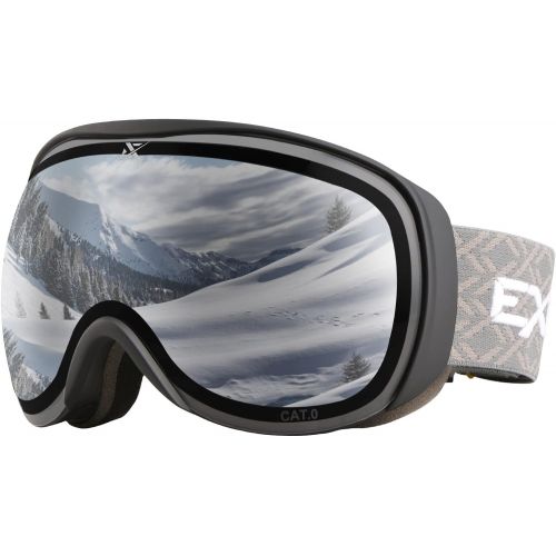  Extremus MilkRun Ski Goggles, Lightweight,Wide View,UV400 Protection,Helmet Compatible,Snowboard & Snow Goggles for Men Women