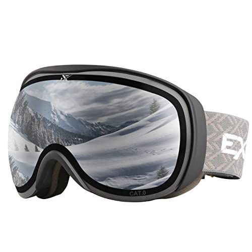  Extremus MilkRun Ski Goggles, Lightweight,Wide View,UV400 Protection,Helmet Compatible,Snowboard & Snow Goggles for Men Women