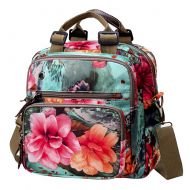 Exttlliy Mini Fashion Mummy Baby Diaper Bag Backpack，Floral Colorful Multi-Function Travel Bag Pack...
