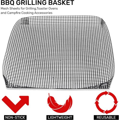  Exultimate Reusable BBQ Grill Mesh Non-Stick Grilling Basket