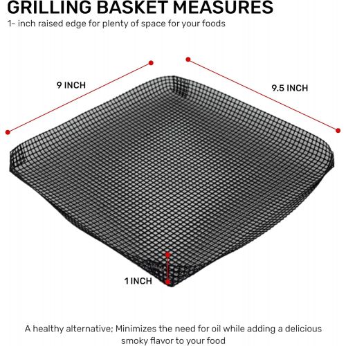  Exultimate Reusable BBQ Grill Mesh Non-Stick Grilling Basket