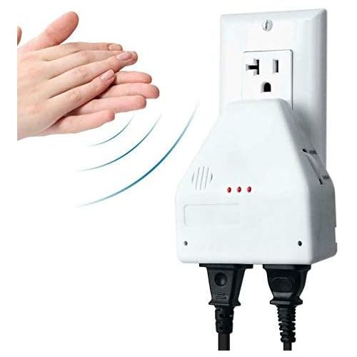  [아마존베스트]Exzljws Clapper Sound Activated Switch On/Off Hand Clap Electronic Light 110V The Clapper Sound Activated Switch Universal Sound Activated Switch for Kitchen/Bedroom/TV/Devices