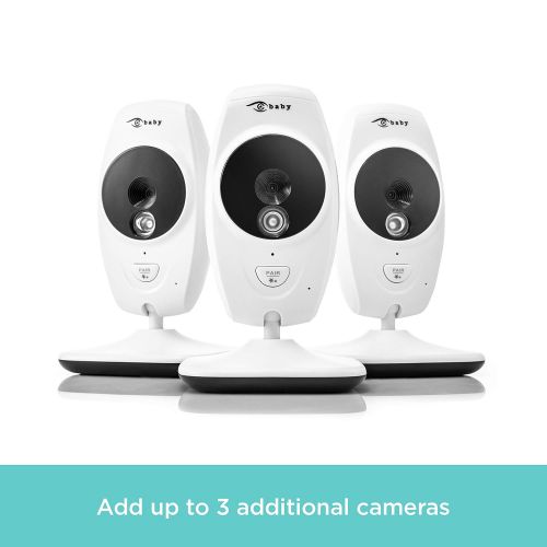  EyeBaby Add-On Camera Unit for Baby Video Monitor (Single) HD Viewing, Remote Connectivity, Indoor Use | View Kids, Pets, Home, Elderly in Real Time | Plug and Play