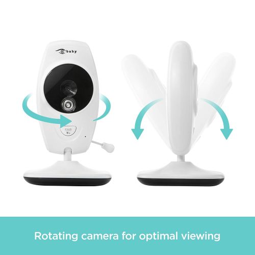  EyeBaby Add-On Camera Unit for Baby Video Monitor (Single) HD Viewing, Remote Connectivity, Indoor Use | View Kids, Pets, Home, Elderly in Real Time | Plug and Play