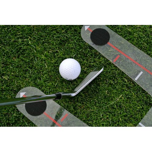  EyeLine Golf Speed Trap 1.0 - Unbreakable Base, Red Speed Rods and Carry Bag; Shape Shots and Eliminate a Slice or Hook - Made in USA (2018 Version)