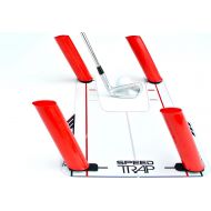 [아마존베스트]EyeLine Golf Speed Trap 1.0 - Unbreakable Base, Red Speed Rods and Carry Bag; Shape Shots and Eliminate a Slice or Hook - Made in USA (2018 Version)