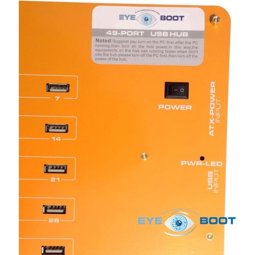  Eyeboot 49 Port USB 2.0 Hub 24P ATX PSU 110v220v