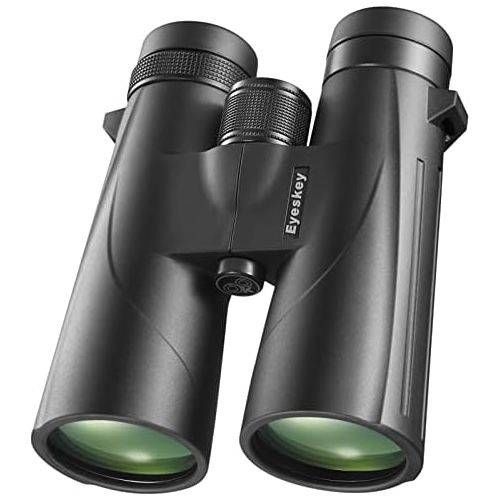  Eyeskey HD 10X50 Hunter Binoculars for Adults - Optimized Bak-4 Roof Prism Binos with FMC Lens - Fully Waterproof and Fog Proof - Super Clear Vision for Hunting Wildlife Watching
