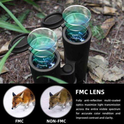  Eyeskey Bird Watching Binoculars for Adults Compact Waterproof Fog Proof Binoculars for Outdoor Games Hunting Clear Low-light Vision Wide Field of View Professional Sports Optics (