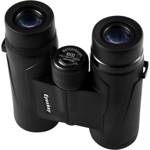  Eyeskey 8x32 Professional Waterproof Binoculars for Travelling, hunting and outdoor Activities, Compact and Lightweight, Exceptional contrast and brightness, Extra Wide Field of Vi