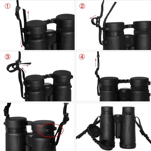  Eyeskey 8x32 Professional Waterproof Binoculars for Travelling, hunting and outdoor Activities, Compact and Lightweight, Exceptional contrast and brightness, Extra Wide Field of Vi