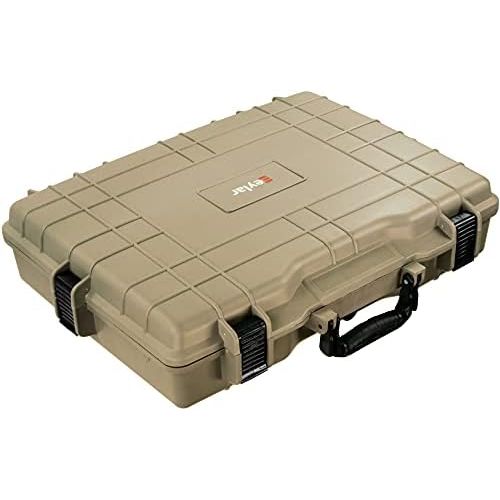  Eylar Large 22 inch Protective, Camera, Tools, Equipment Laptop Hard Case Waterproof w/ 3 Layers Foam (Tan FDE)