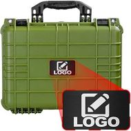 Eylar Standard 16 Gear, Equipment, Hard Camera Case with Custom Logo Plate, Waterproof with Foam TSA Standards (Green)
