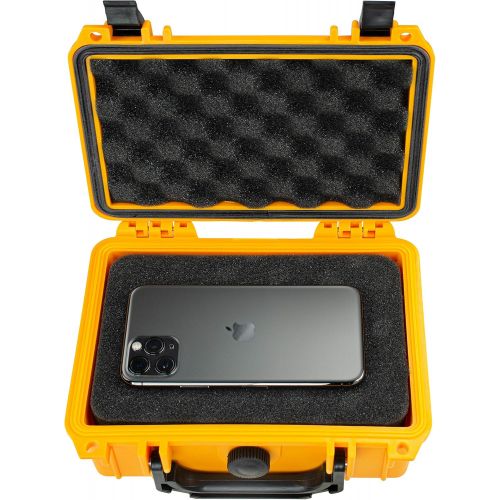  Eylar Protective Gear and Camera Hard Case Water & Shock Proof w/ Foam TSA Approved 8.12 inch 6.56 inch 3.56 inch (Yellow)