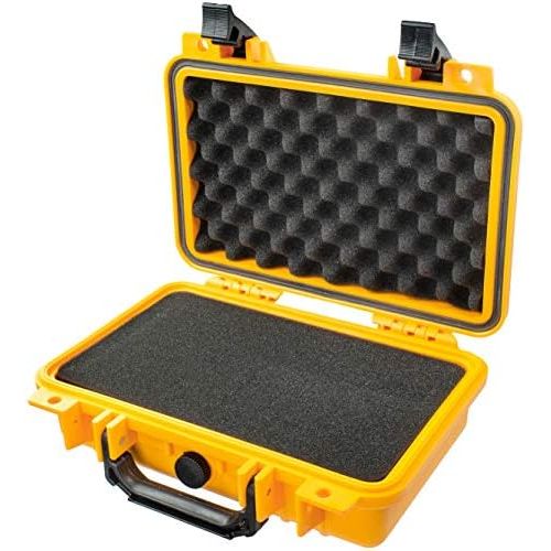  Eylar Protective Gear and Camera Hard Case Waterproof Dry Box with Foam 11.6 Inch 8.3 Inch 3.8 Inch (Yellow)