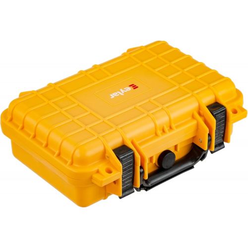  Eylar Protective Gear and Camera Hard Case Waterproof Dry Box with Foam 11.6 Inch 8.3 Inch 3.8 Inch (Yellow)