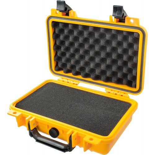  Eylar Protective Gear and Camera Hard Case Waterproof Dry Box with Foam 11.6 Inch 8.3 Inch 3.8 Inch (Yellow)