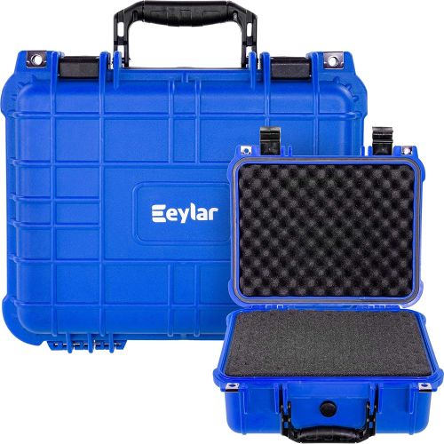  Eylar Protective Hard Camera Case Water & Shock Proof w/Foam TSA Approved 13.37 Inch 11.62 Inch 6 Inch Blue (Blue)