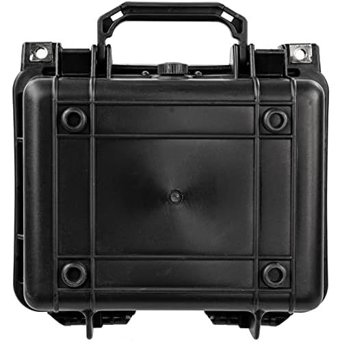  Eylar Small 10.62 Gear, Equipment, Hard Camera Case with Custom Logo Plate, Waterproof with Foam TSA Standards (Black)