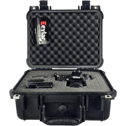  Eylar Protective Hard Camera Case Water & Shock Proof w/Foam TSA Approved 13.37 Inch 11.62 Inch 6 Inch Black